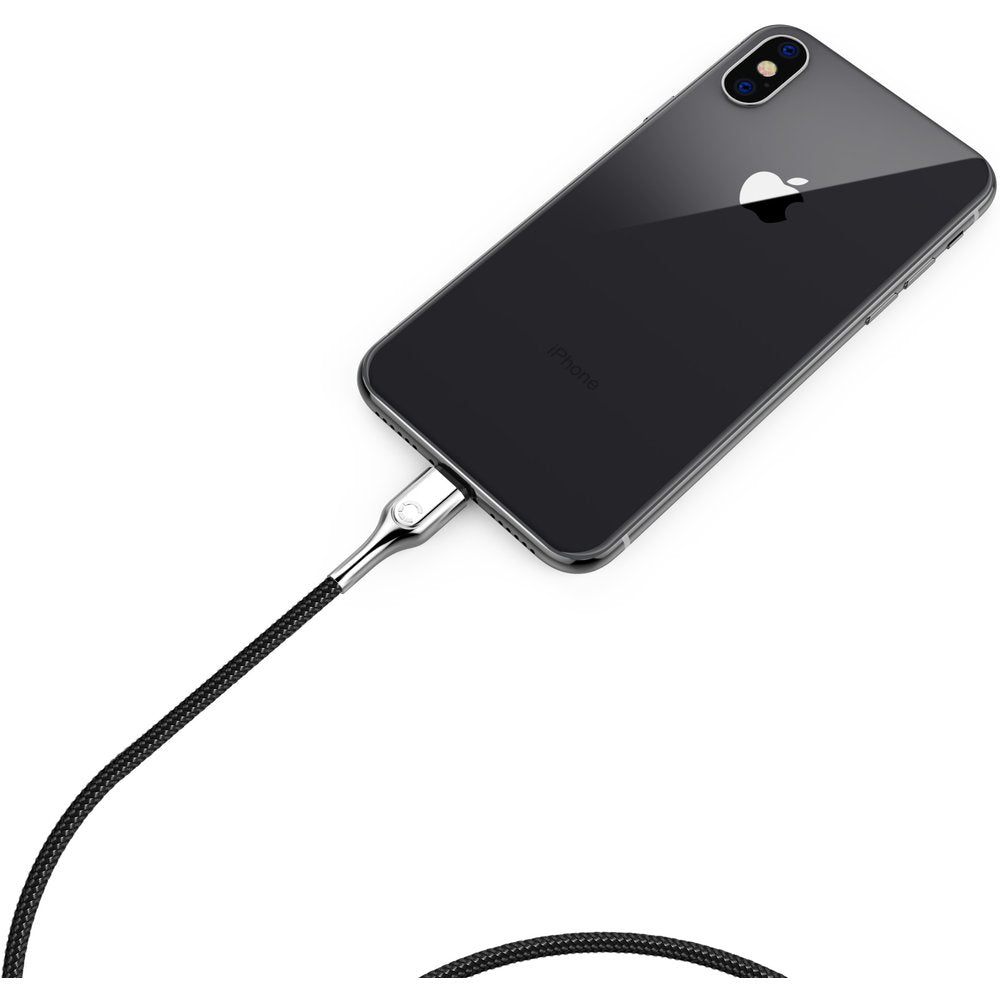 Cygnett Armoured Braided Lightning to USB Cable 1m Black