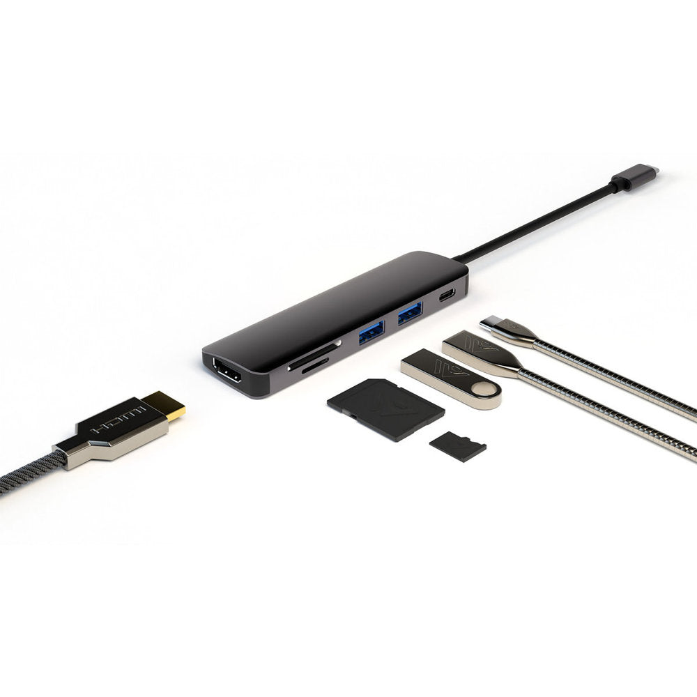 4Smarts 6 in 1 Hub with DeX-Function Space Grey