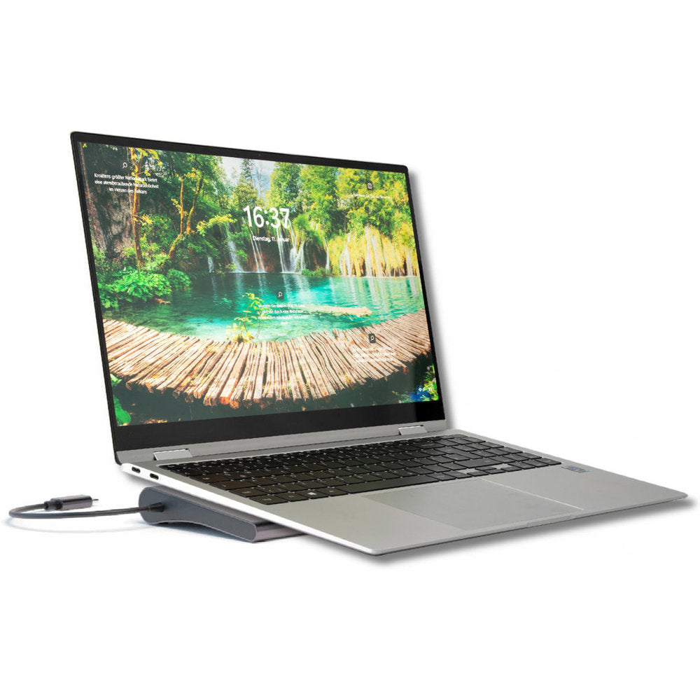 4Smarts 11 in 1 Hub Universal Tablet and Laptop Stand with DeX Space Grey