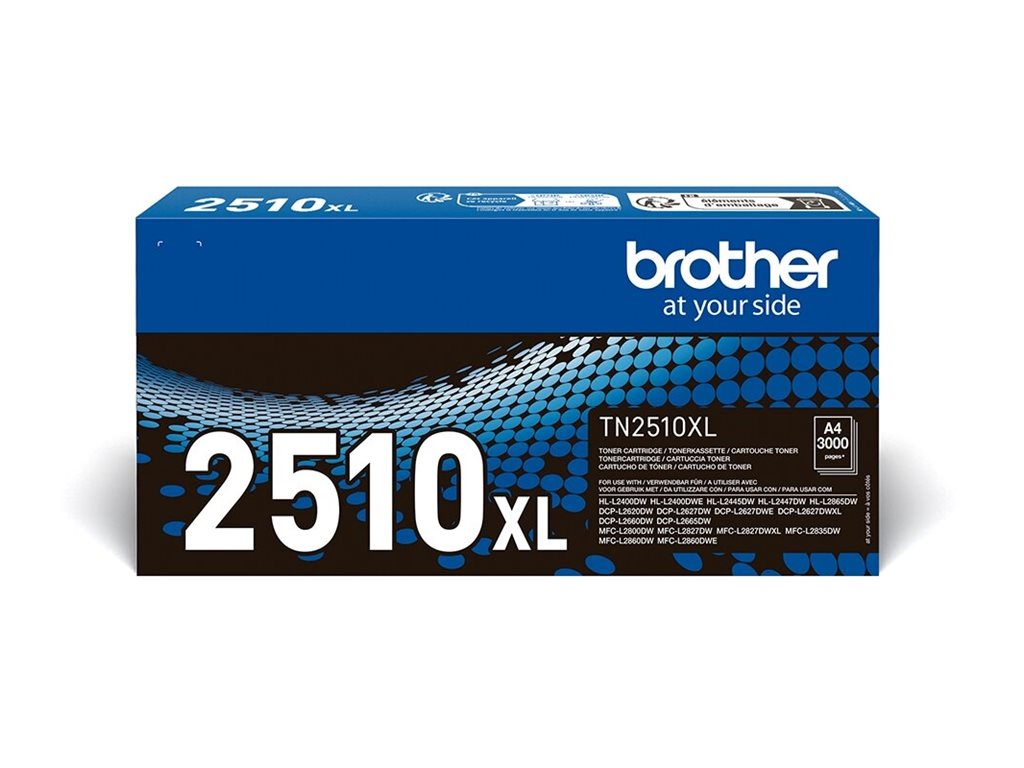 TN2510XL - Cartouche de toner haute capacité originale Brother - Noir