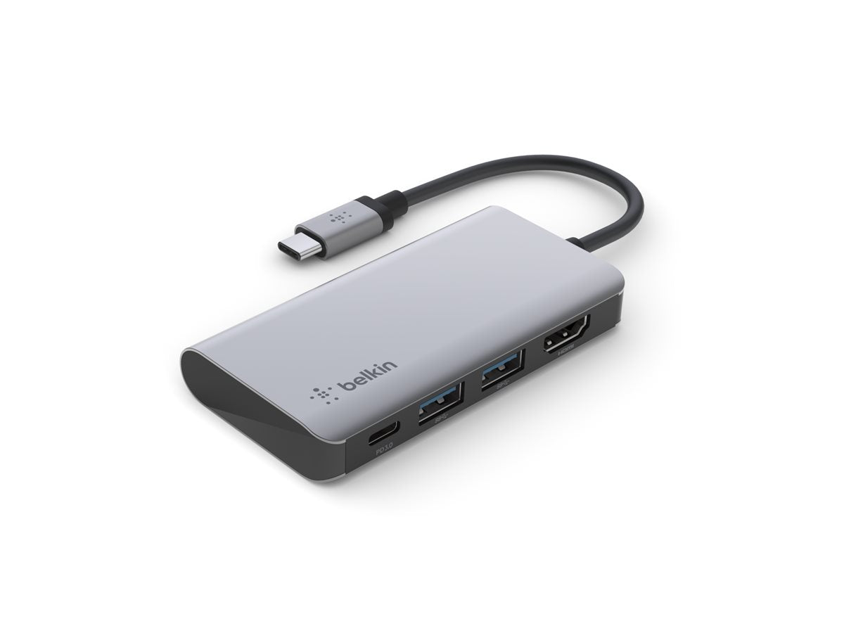 Belkin CONNECT 4 en 1 - Adaptateur de concentrateur multiport - USB-C - HDMI