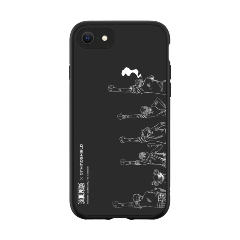 COQUE SOLIDSUIT POUR APPLE IPHONE 7/8/SE 2020 (4G) / SE 2022 (5G) - NOIR - ONE PIECE - X MARK OF FRIENDSHIP - RHINOSHIELD™ **