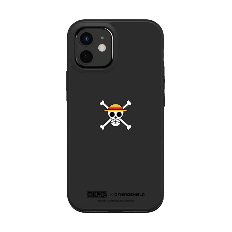COQUE SOLIDSUIT POUR APPLE IPHONE 13 / 14 - NOIR - ONE PIECE - LUFFY SKULL - RHINOSHIELD™ **