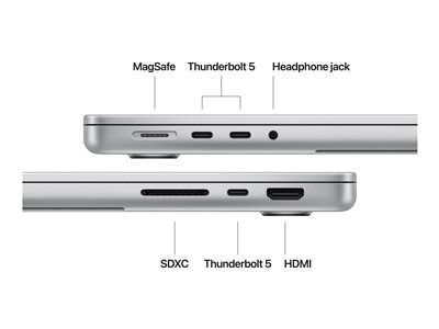 14-inch MacBook Pro - Apple M4 Max chip with 14‑core CPU and 32‑core GPU - 36GB - 1TB SSD - Silver