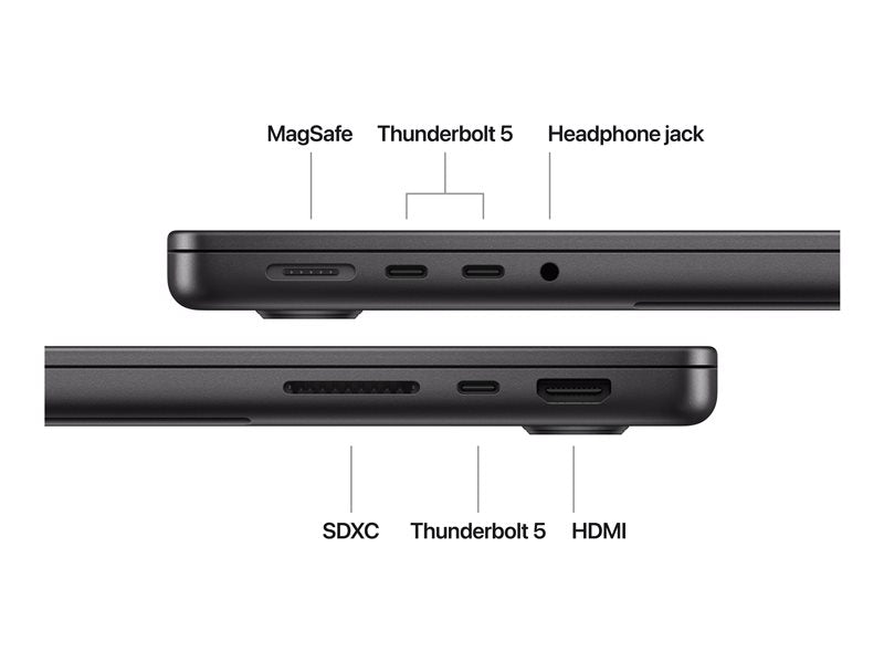 14-inch MacBook Pro - Apple M4 Pro chip with 12‑core CPU and 16‑core GPU - 24GB - 512GB SSD - Space Black