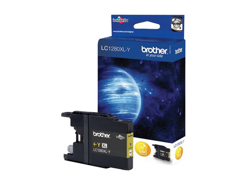 BROTHER LC-1280 cartouche d encre jaune très haute capacité 1.200 pages pack de 1