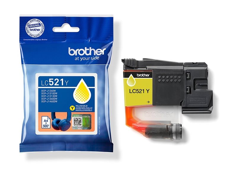 BROTHER Yellow ink cartridge yield up to 500 pages