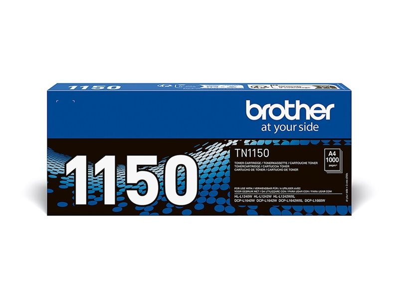 BROTHER TN1150 Toner noir capacité jusquà 1 000 pages pour HL-L1240W / HL-L1242W / DCP-L1640W / DCP-L1642W / DCP-L1660W