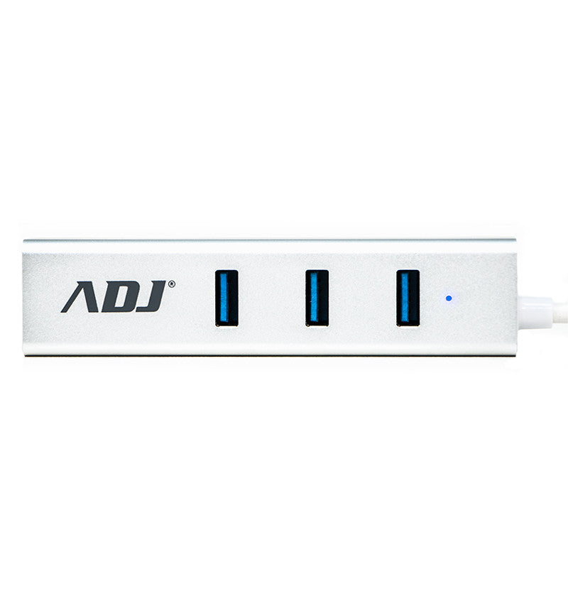 ADJ - Hub USB 3/USB C Multiport - 3 x USB 3.1 + RJ45 incl adapt