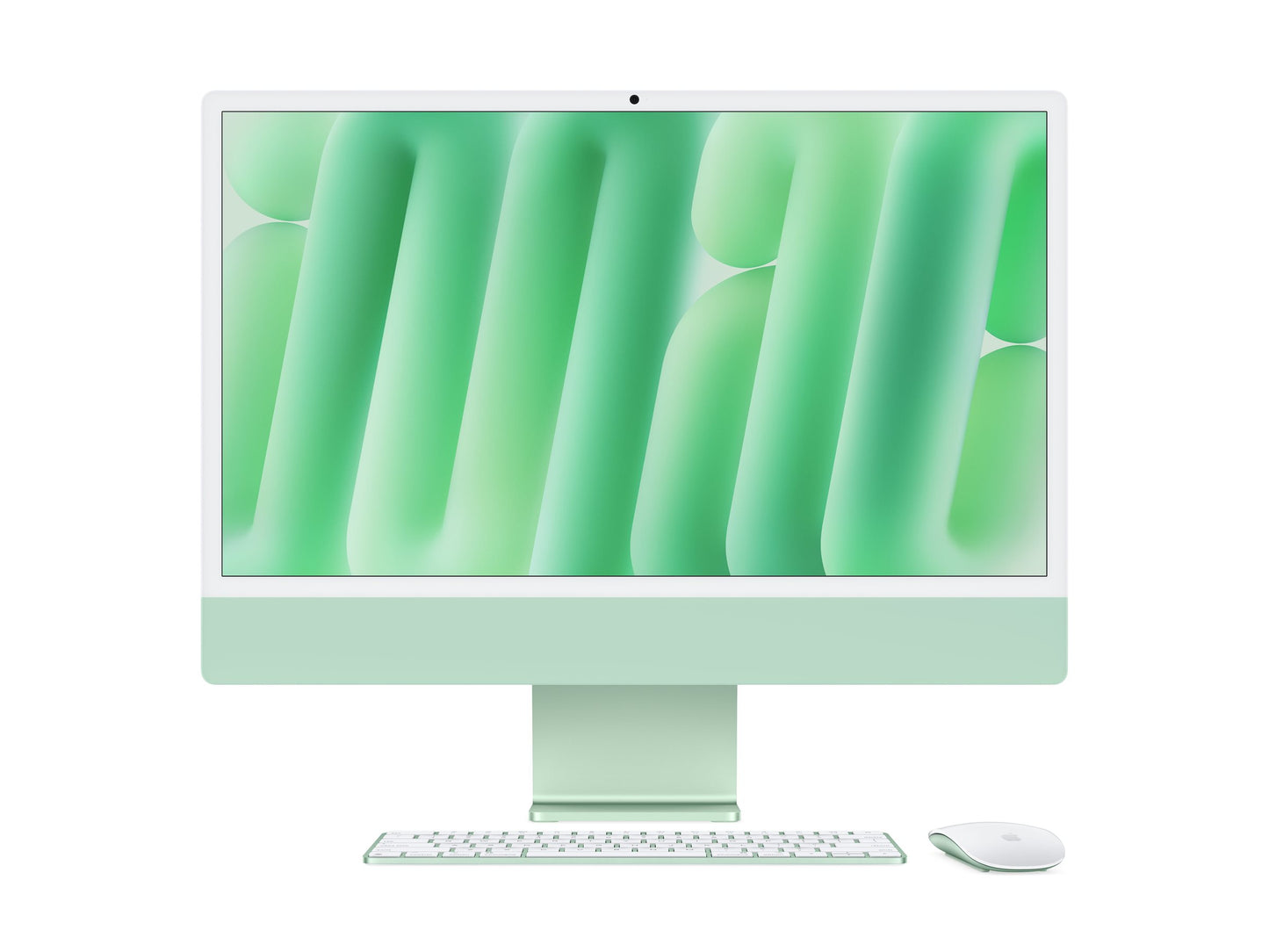 24-inch iMac with Retina 4.5K display: Apple M4 chip with 8‑core CPU and 8‑core GPU, 16GB, 256GB SSD - Green