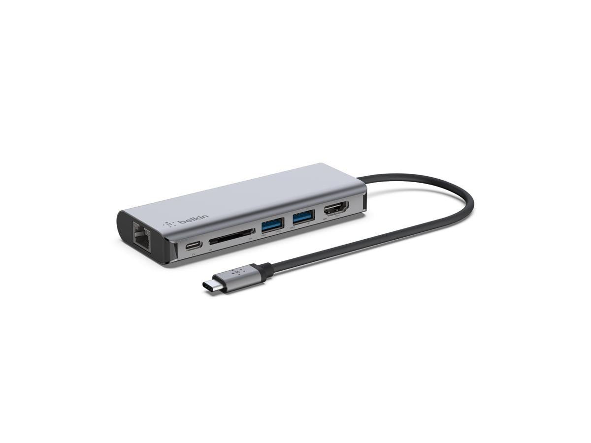 Belkin CONNECT Adaptateur multiport USB-C 6-en-1 - Station d'accueil - USB-C - HDMI - 1GbE