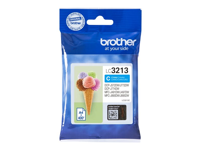 BROTHER LC3213C High capacity 400-page cyan ink cartridge