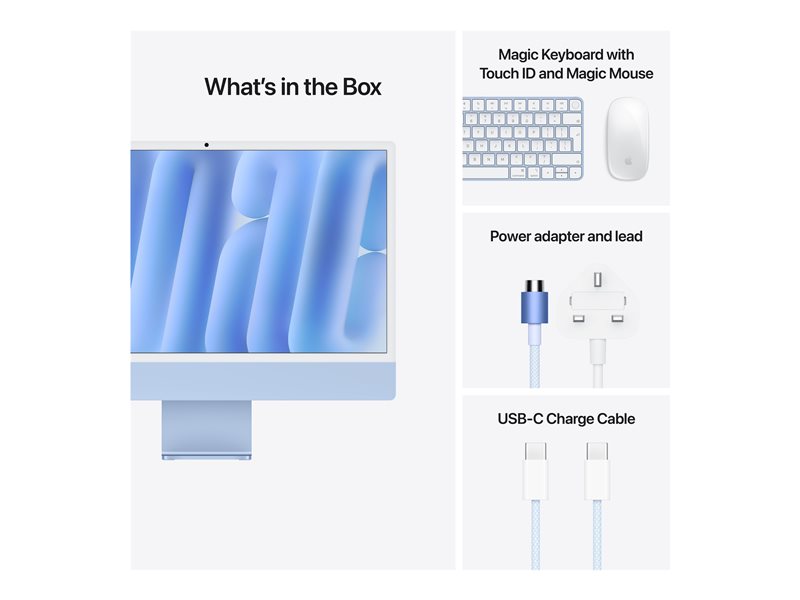 APPLE 24p iMac with Retina 4.5K display M4 16Go 512Go SSD - Blue