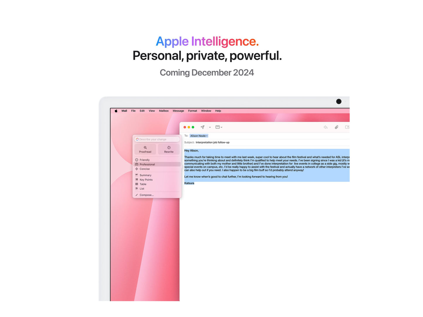 24-inch iMac with Retina 4.5K display: Apple M4 chip with 10‑core CPU and 10‑core GPU, 24GB, 512GB SSD - Pink