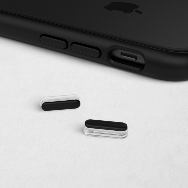 KIT DE BOUTONS NOIRS ADAPTABLES SUR MOD NX™ ET SOLIDSUIT™ POUR APPLE IPHONE - RHINOSHIELD™