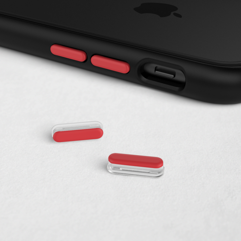 KIT DE BOUTONS ROUGES ADAPTABLES SUR MOD NX™ ET SOLIDSUIT™ POUR APPLE IPHONE - RHINOSHIELD™