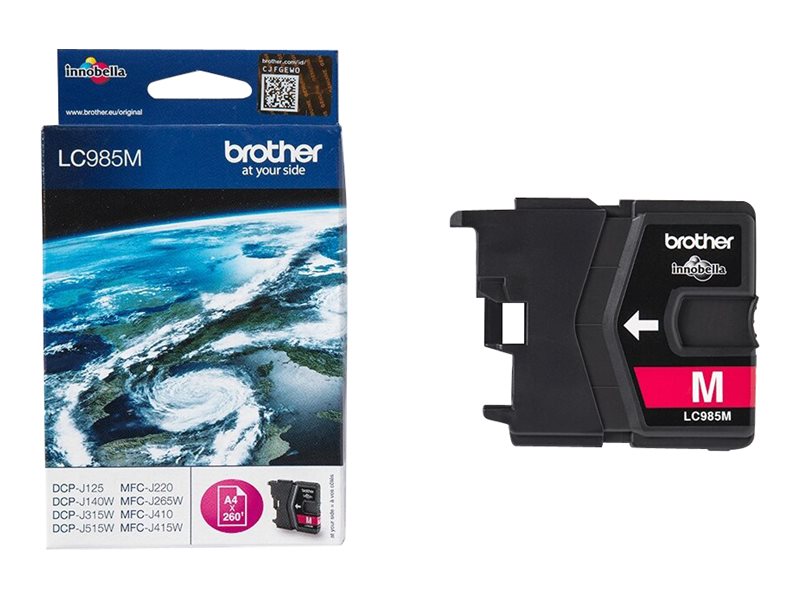 BROTHER LC-985 cartouche encre magenta capacité standard 260 pages 1-pack blister sans alarme