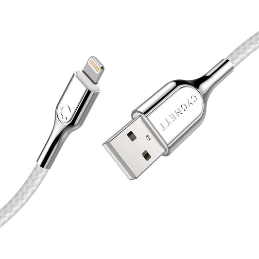 Cygnett Armoured Braided Lightning to USB Cable 1m White