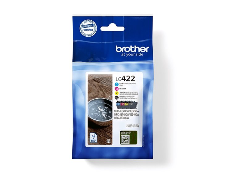 BROTHER LC422VAL Ink Cartridge For BH19M/B Compatible with MFC-J5340DW MFC-J5740DW MFC-J6540DW MFC-J6940DW 550/550 pages
