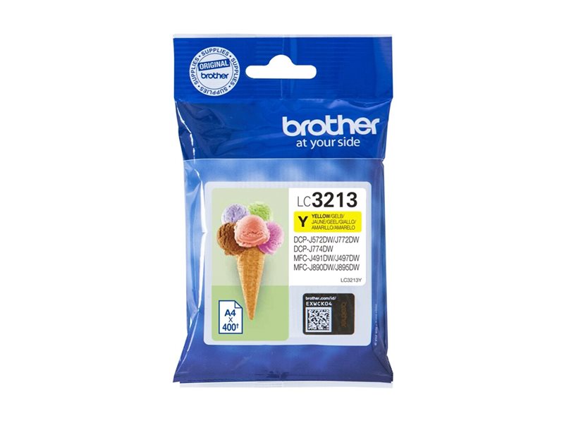 BROTHER LC3213Y High capacity 400-page yellow ink cartridge