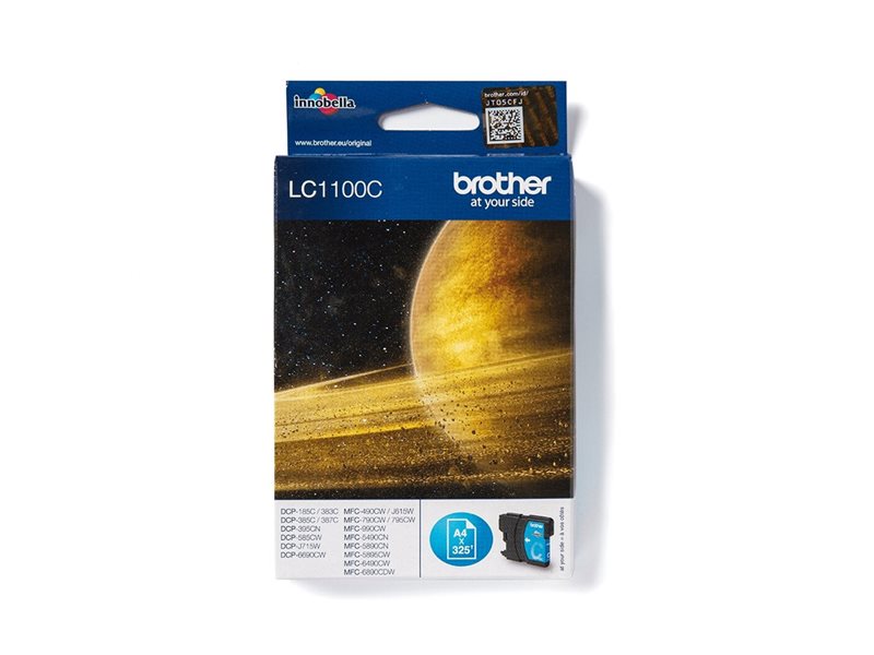 BROTHER LC-1100 cartouche d encre cyan capacité standard 5.5ml 325 pages pack de 1
