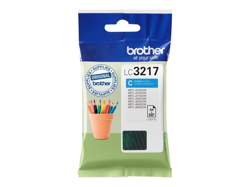 BROTHER LC-3217C Encre Cyan (550 pages)
