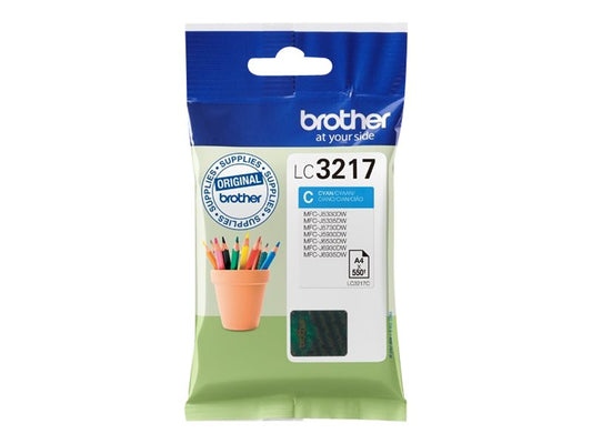 BROTHER LC-3217C Encre Cyan (550 pages)