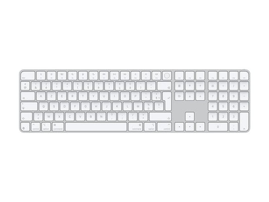 APPLE Magic Keyboard with Touch ID and Numeric Keypad for Mac models with Apple silicon - French - White Keys