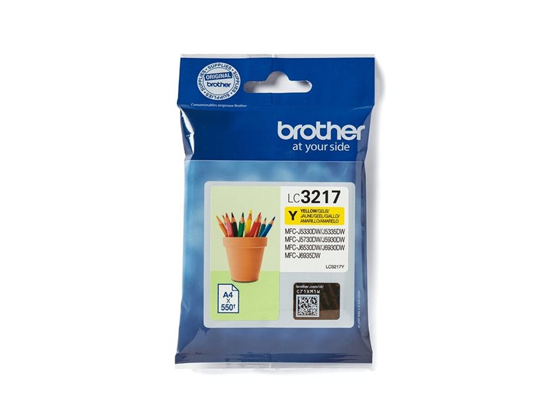 BROTHER LC-3217Y Encre Jaune 550 pages