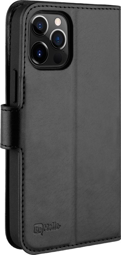 BeHello iPhone 12 / 12 Pro Gel Wallet Case Zwart - Étui portefeuille