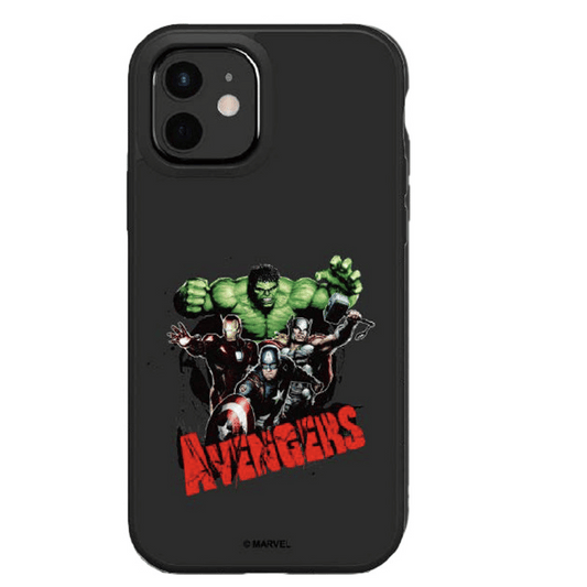 COQUE SOLIDSUIT POUR APPLE IPHONE 13 - NOIR - MARVEL - AVENGERS - RHINOSHIELD™ **