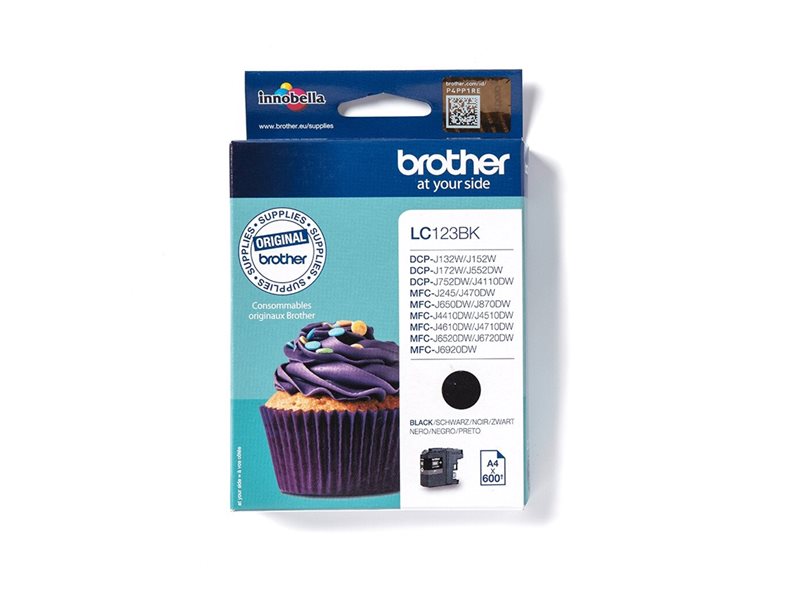 BROTHER LC-123 cartouche dencre noir haute capacité 600 pages pack de 1