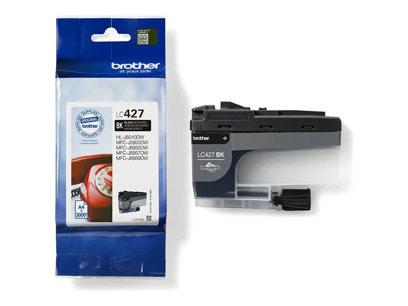 BROTHER Black Ink Cartridge - 3000 Pages