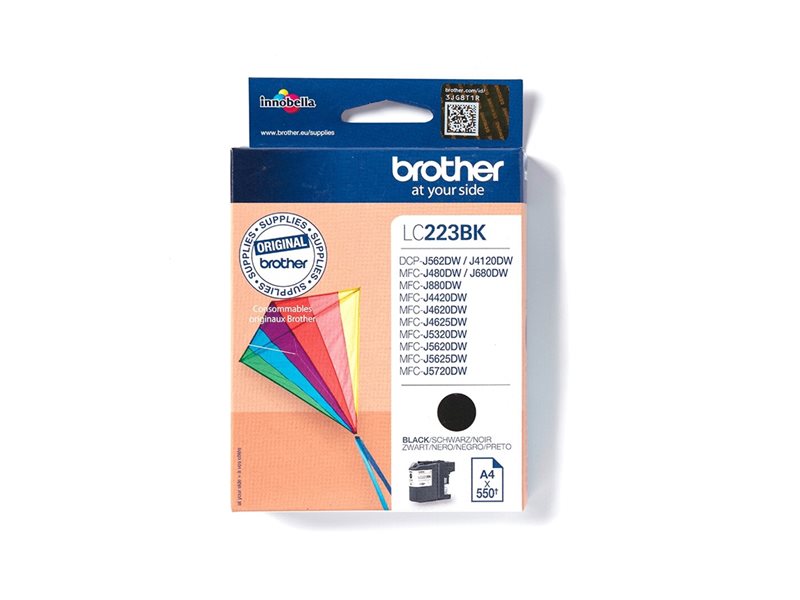 BROTHER LC-223 cartouche d encre noir capacité standard 550 pages pack de 1
