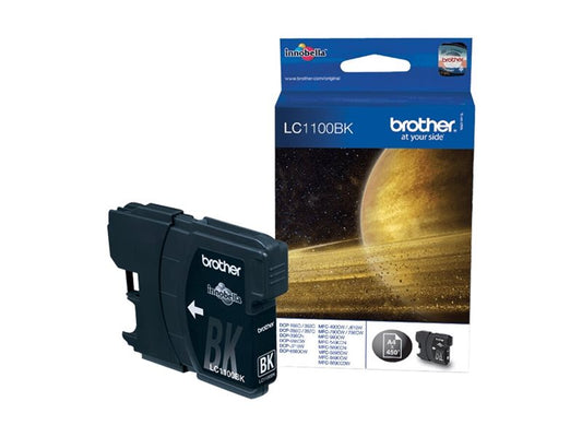 BROTHER LC-1100 cartouche d encre noir capacité standard 9.5ml 450 pages pack de 1