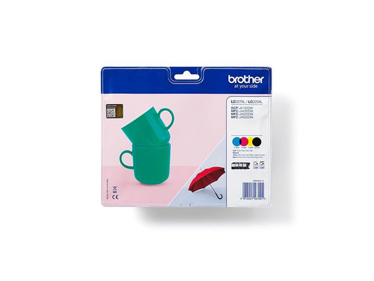 BROTHER LC-227XL cartouche d encre noir et tricolore haute capacité 1-pack blister sans alarme