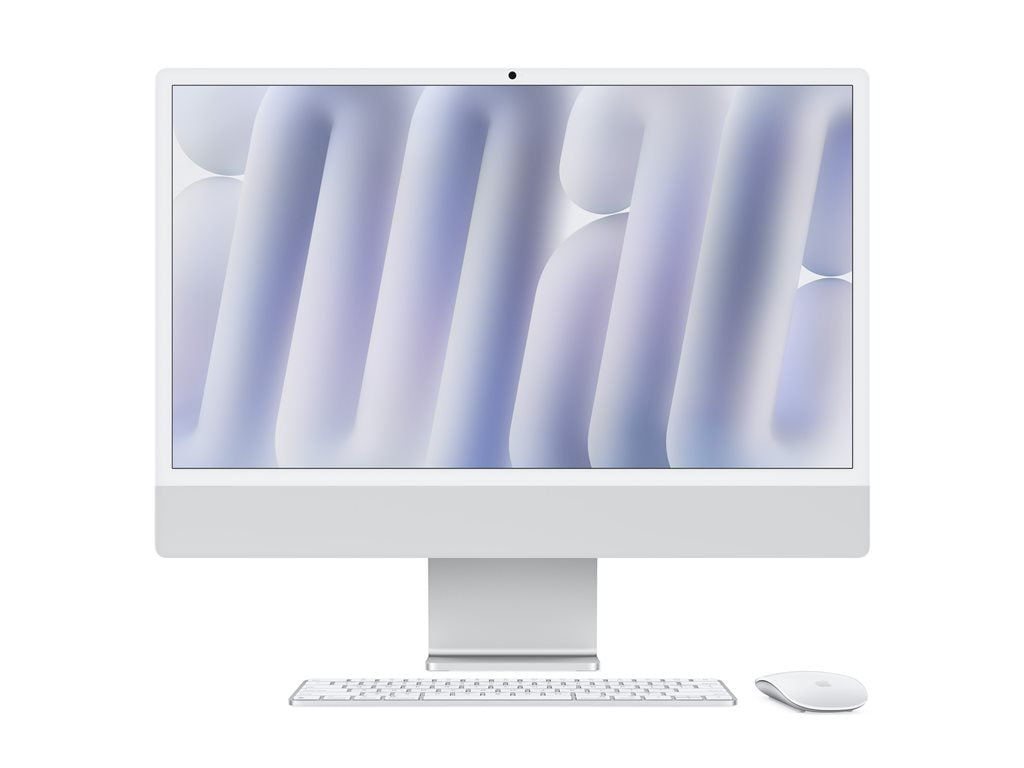 24-inch iMac with Retina 4.5K display: Apple M4 chip with 8‑core CPU and 8‑core GPU, 16GB, 256GB SSD - Silver