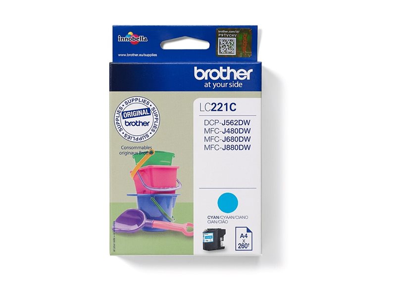 BROTHER LC221C ink cyan 300 pages