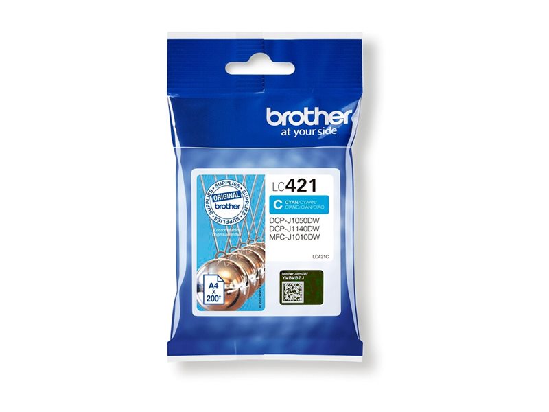 BROTHER 200-page standard capacity Cyan ink cartridge for DCP-J1050DW MFC-J1010DW and DCP-J1140DW