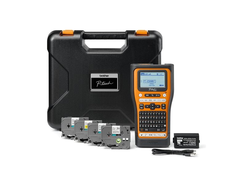 BROTHER Electrician Labelling Kit Integrated Bluetooth and Automatic Cutter Up to 24mm