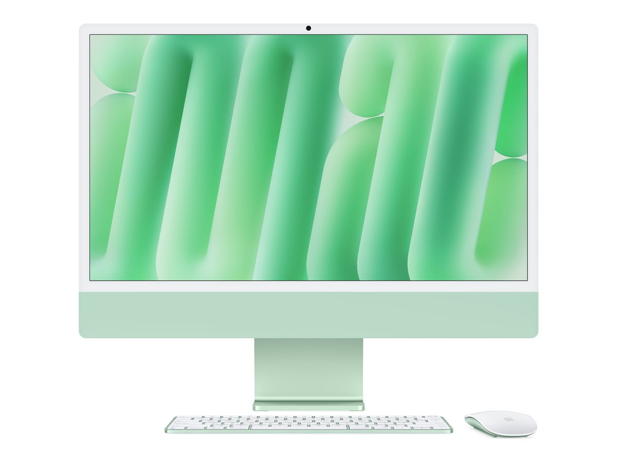 24-inch iMac with Retina 4.5K display: Apple M4 chip with 10‑core CPU and 10‑core GPU, 24GB, 512GB SSD - Green