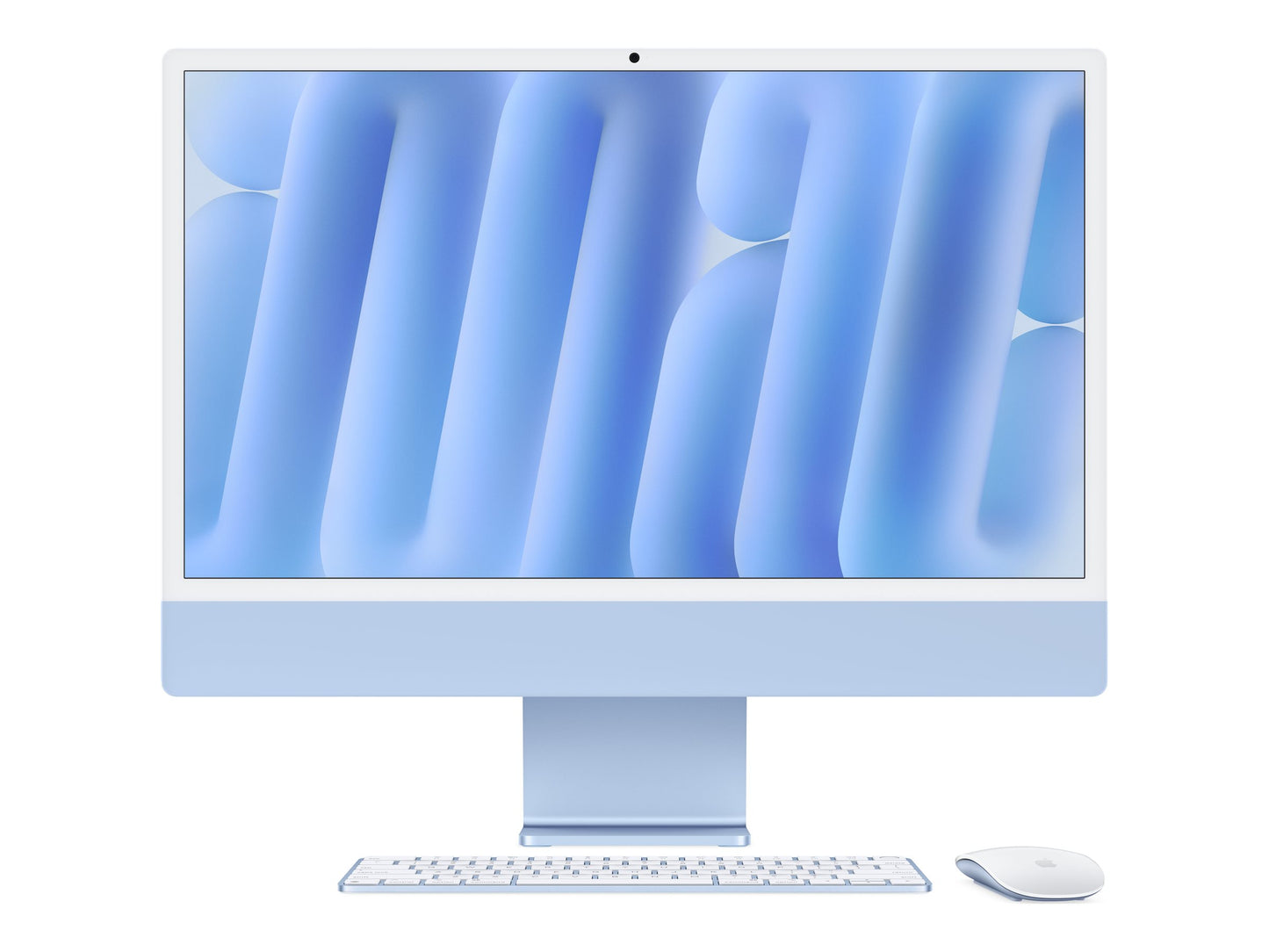 24-inch iMac with Retina 4.5K display: Apple M4 chip with 8‑core CPU and 8‑core GPU, 16GB, 256GB SSD - Blue