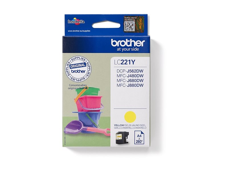 BROTHER LC221Y ink yellow 300 pages